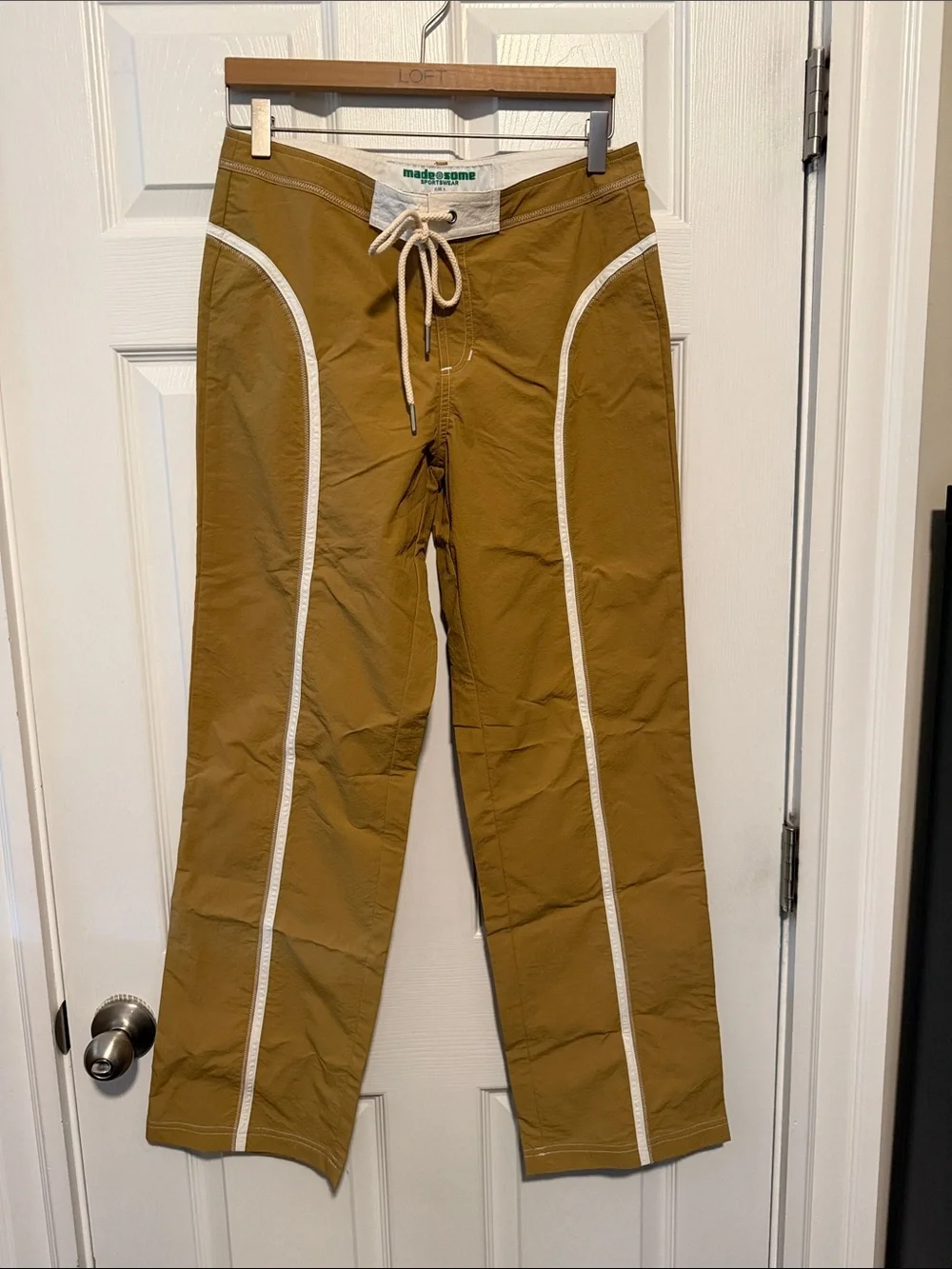 Made Some Sportswear Nylon Surf Pant Khaki Size 4